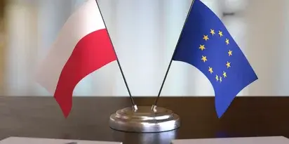 Flaga Polska Unia Europejska