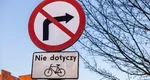 Znak drogowy Zakaz skretu