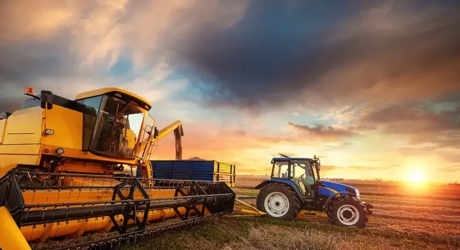 Rolnictwo Pole Kombajn Traktor Ciagnik