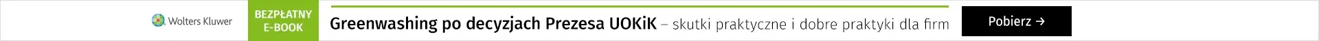 Bezpłatny e-book Greenwashing po decyzjach Prezesa UOKiK – skutki praktyczne i dobre praktyki dla firm