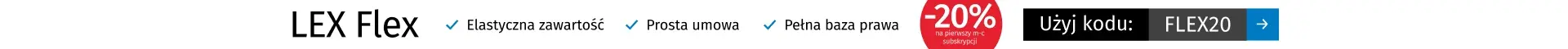 Lex Flex: Promocja miesiąca