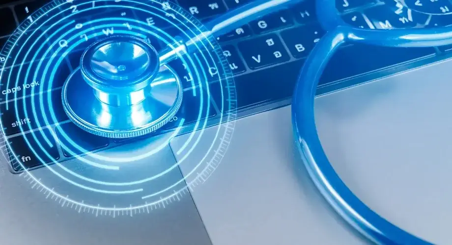 Cyberzdrowie Stetoskop Laptop
