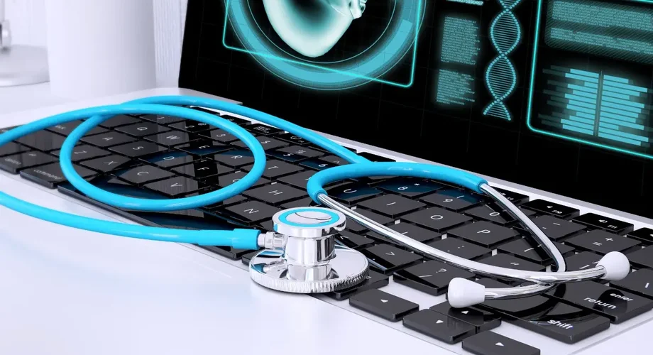 Cyberzdrowie Stetoskop Laptop