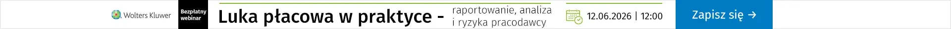 Szkolenia online Luka płacowa w praktyce - raportowanie, analiza i ryzyka pracodawcy 12 czerwca g. 12:00