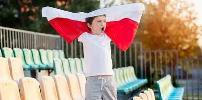 Kibic Dziecko Pilka Nozna Polska