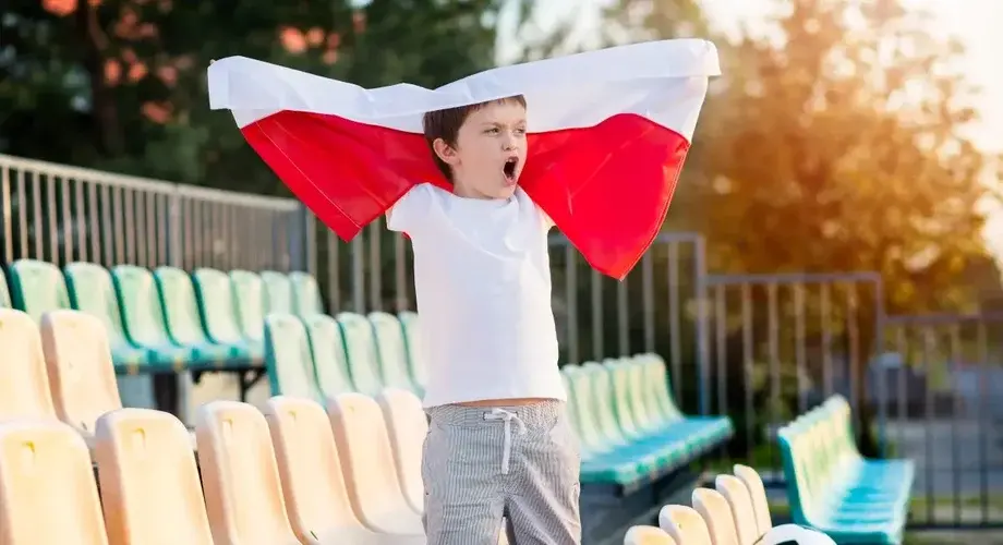 Kibic Dziecko Pilka Nozna Polska