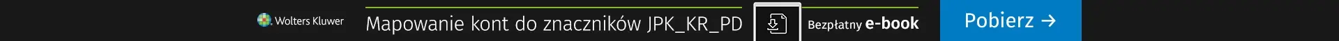 Bezpłatny e-book Mapowanie kont do znaczników JPK_KR_PD