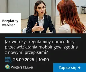 SZKOLENIA ONLINE Jak wdrożyć regulaminy i procedury przeciwdziałania mobbingowi zgodne z nowymi przepisami? 25.09.2026r. godz.: 10:00